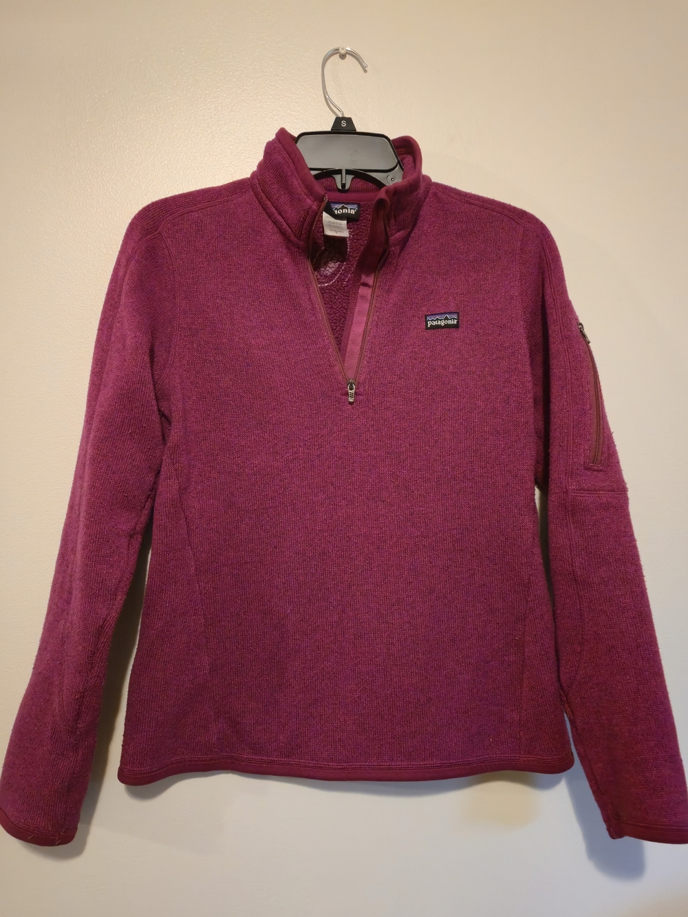 Patagonia Women's Fleece Quarter-Zip Sweater - Raspberry